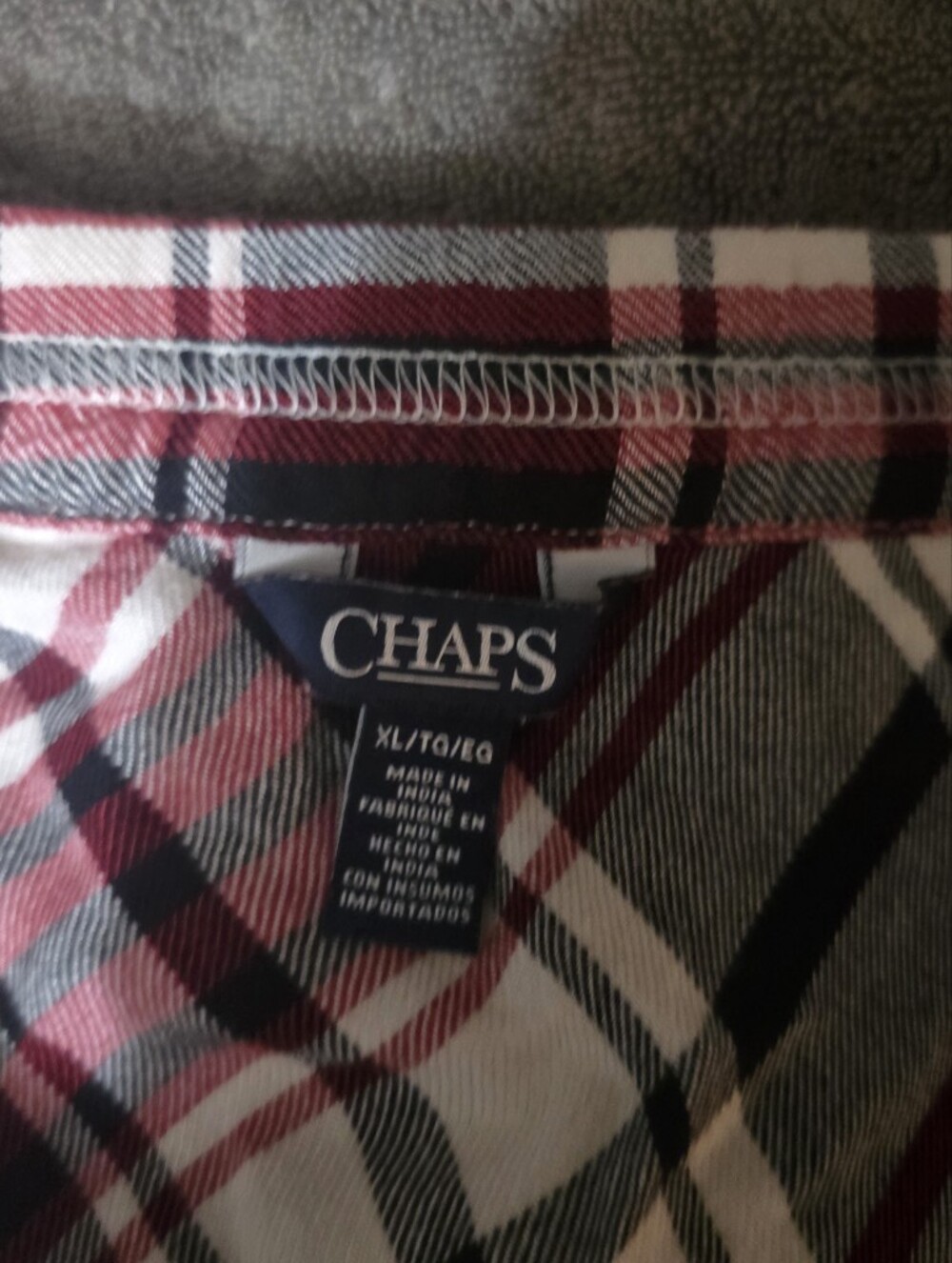 Chaps Plaid Maxi Skirt in Red , Black, and Cream Size XL - Picture 6 of 7